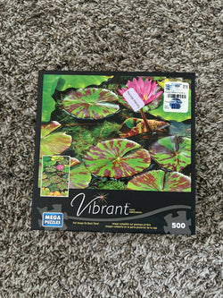 Vibrant Lily Pad 500 Piece Puzzle